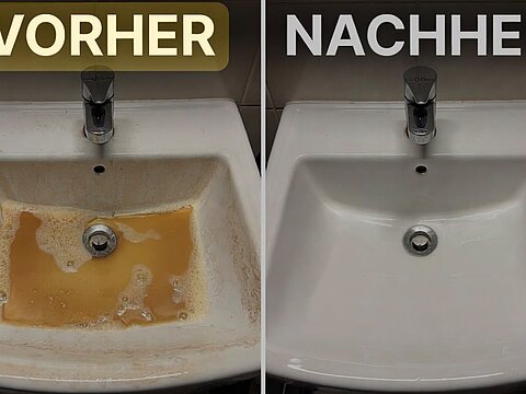 Waschbecken – Komplettreinigung